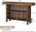 Tribesigns Large 2-Tier Bar Table, 63-Inch Mini Pub Table - Image 2