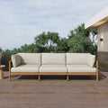 Acanva Modern Outdoor Patio Furniture Set, All-Weather Aluminium Conversation by acanva