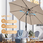 Ayge 9FT Large Outdoor Patio Umbrella Market Table Umbrella-UV Resistant - Image 6