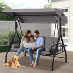 Patio Porch Swings with Adjustable Canopy by TOBYUL