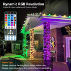 Brizled Christmas String Lights, 33ft 100 LED Color Changing Christmas Lights - Image 2