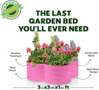 Plant & Plot Galvanized Raised Garden Beds Outdoor // 3×3×1 ft Planter Raised - Image 5