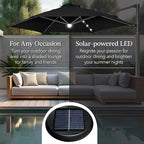 Best Choice Products 10ft Solar LED Offset Cantilever Hanging Market Patio - Image 4