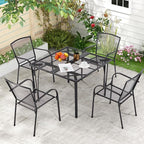 AECOJOY 39.4" Outdoor Patio Dining Table - Image 2