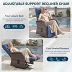 Zero Gravity Patio Swivel Rocking Recliner Chair - Image 5