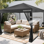 OASISHOME 10'x10' Pop-Up Gazebo Canopy Tent - Image 6