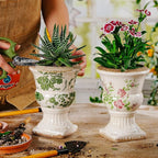 Sungmor Small Ceramic Urn Planter - Image 7