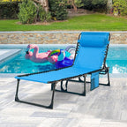 Folding Chaise Lounge Chair Bed - Image 2