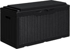 Greesum 100 Gallon Resin Deck Box Large Outdoor Storage by BuynowfromGreesum