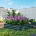 Outsunny Galvanized Raised Garden Bed, - Image 8