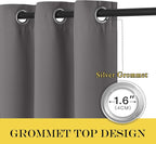 NICETOWN Blackout Doorway Curtain 90 inch Length - Image 2