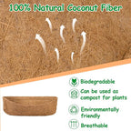 3 Pack Coco Liners for Window Planter Box - 24in 100% Natural Coconut Coir - Image 3