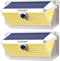 TECKNET 461 LED Solar Powered Outdoor Lights, 270° Angle & 3 Lighting Modes by Tecknet