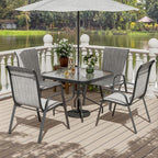 UDPATIO Patio Chairs Set of 4, Stackable Outdoor Dining Chairs - Image 2