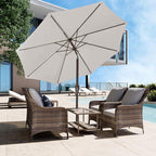 JEAREY 9FT Outdoor Patio Umbrella Outdoor Table Umbrella - Image 4