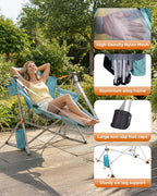 KingCamp Hammock Chair with Footrest – Heavy Duty Swinging Rocking Camping - Image 4