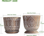 Gepege 6 Inch Ceramic Planter, Plant Pot - Image 2