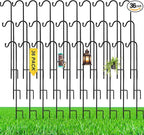 36 Pcs 24 Inch Shepherds Hook for Outdoor Adjustable Bird Feeder Pole Metal by Yetene