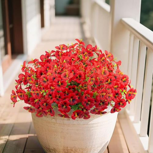 24 Bundles Artificial Pansy Flowers - Image 2