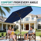 AreShark 7.5FT Patio Umbrella Table Market Umbrella - Image 4