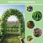 RUBFAC 94" Garden Arch Trellis for Climbing Plants Outdoor, Metal Arch Frame - Image 4