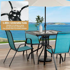 Arlopu 5 Piece Outdoor Patio Dining Set, Porch Furniture - Image 6