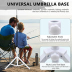 Beach Umbrella Stand Base, Portable Foldable Sun Umbrella Stand White - Image 4