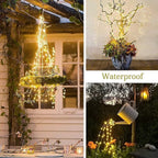 ZNYCYE Solar Waterfall Fairy Bunch Lights Outdoor Waterproof 200LEDs 8 Modes - Image 9