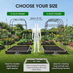 Garden Arch Trellis for Climbing Plants, Metal Cucumber & Tomato Cage, - Image 7