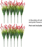 Artificial Faux Plants Flowers for Outdoor Decorations, Fake Monkey Grass for - Image 7