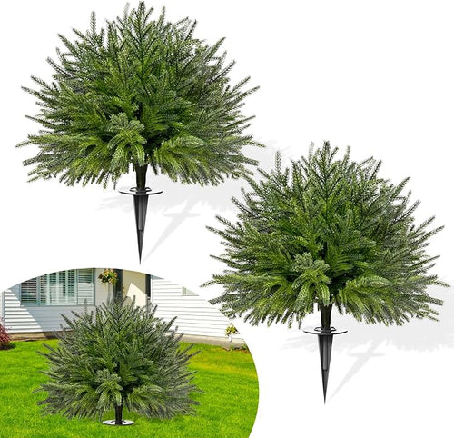 2 Set of 23.6" Artificial Norfolk Tree by FAJUNZH