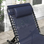 Outsunny Folding Chaise Lounge Chair, Patio Sun Tanning Chair, Outdoor Chaise - Image 8