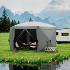 11.5x11.5FT 6-Sided Pop Up Gazebo Tent，One-Push Setup Canopy Tent - Image 8