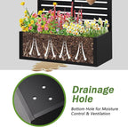Metal Raised Garden Bed with Trellis, Planter Box - Image 6