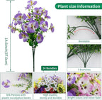 24 Bundles Artificial Pansy Flowers - Image 2