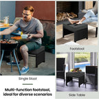 Yaheetech Wicker Ottomans - Image 7