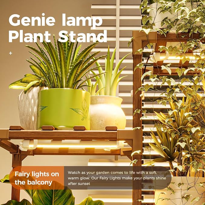 Bamworld Plant Stand with Grow Light - Image 4