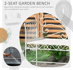 Outsunny 43" Garden Bench, Outdoor Patio Bench - Image 4