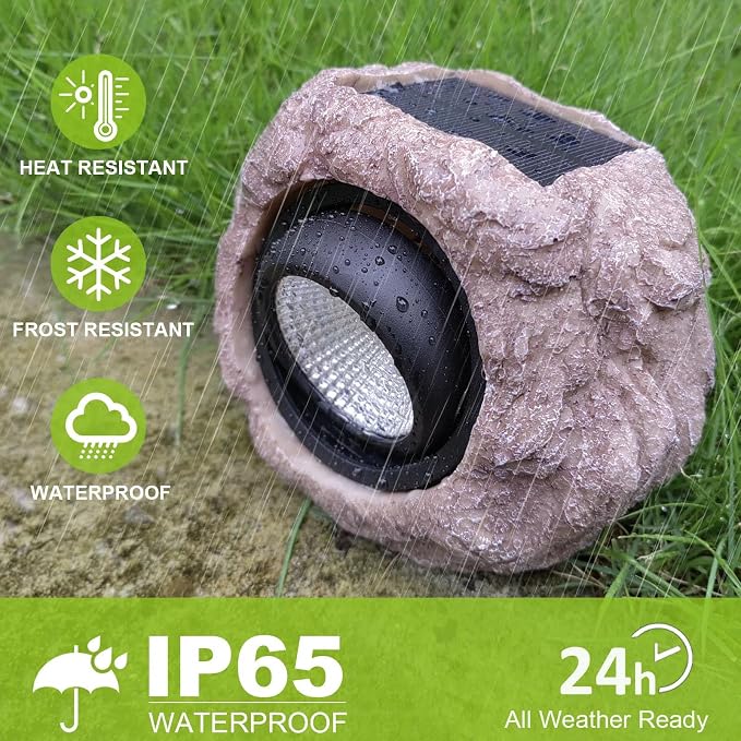 Solar Garden Rock Lights Outdoor - Image 7
