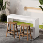All-Weather Bar Stools Set of 2, Looks Like Real Wood, - Image 9