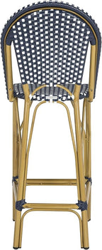 Safavieh PAT4008A Collection Ford Navy and White Indoor/Outdoor Stacking French - Image 9
