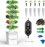 Vertical Hydroponics Growing System Kit, Indoor Outdoor Gardening System Kits by sjzxuv