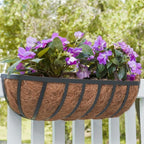 ZeeDix 24 Inch Railing Planter Box, 2 Pack Metal Window Boxes - Image 6