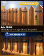 Solar Fence Lights 16 Pack, 50 Lumens Outdoor Solar Lights - Image 5
