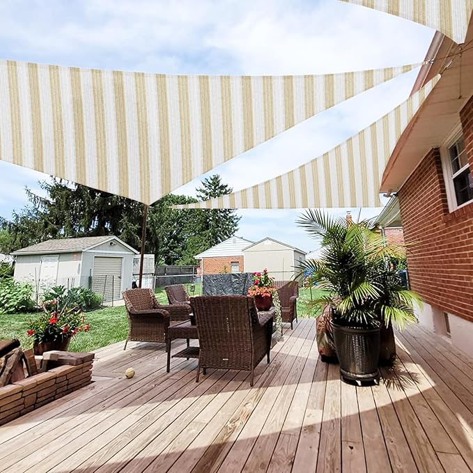 Patio Paradise 20' x 20' x 20' Sun Shade Sail Triangle Canopy Shade Cloth by Patio