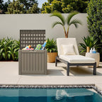 Flamaker Resin Deck Box 40 Gallon Waterproof Outdoor Indoor Storage Box - Image 2