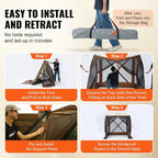 VEVOR Pop Up Gazebo Tent, Pop-Up Screen Tent 4 Sided Canopy Sun Shelter - Image 6