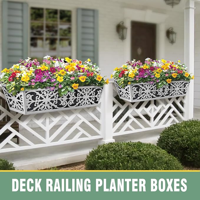4 Pack 24 Inch Window Boxes Planter - Image 4