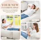 Hobestluk Bean Bag Chair Big Bean Bag Lounger - Image 8