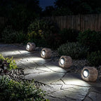 Solar Rock Lights, 4 Pack Solar Powered Waterproof LED Spotlights Decorative - Image 3